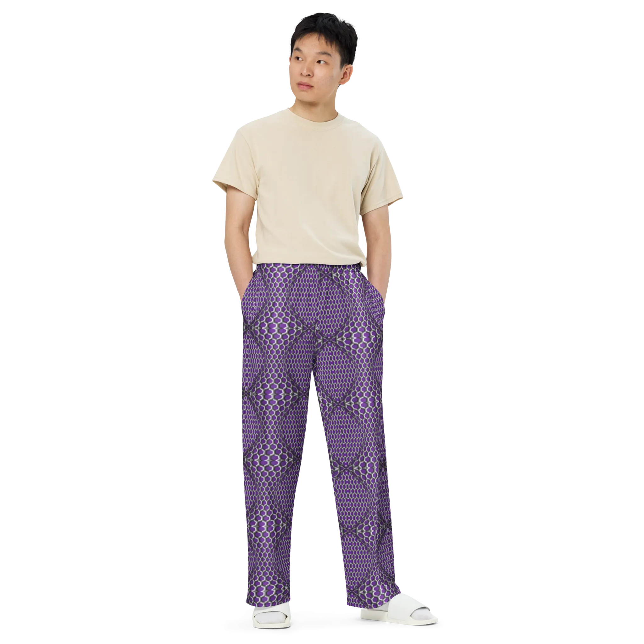 Recursia Illusions Game Men's Wide Leg Pants