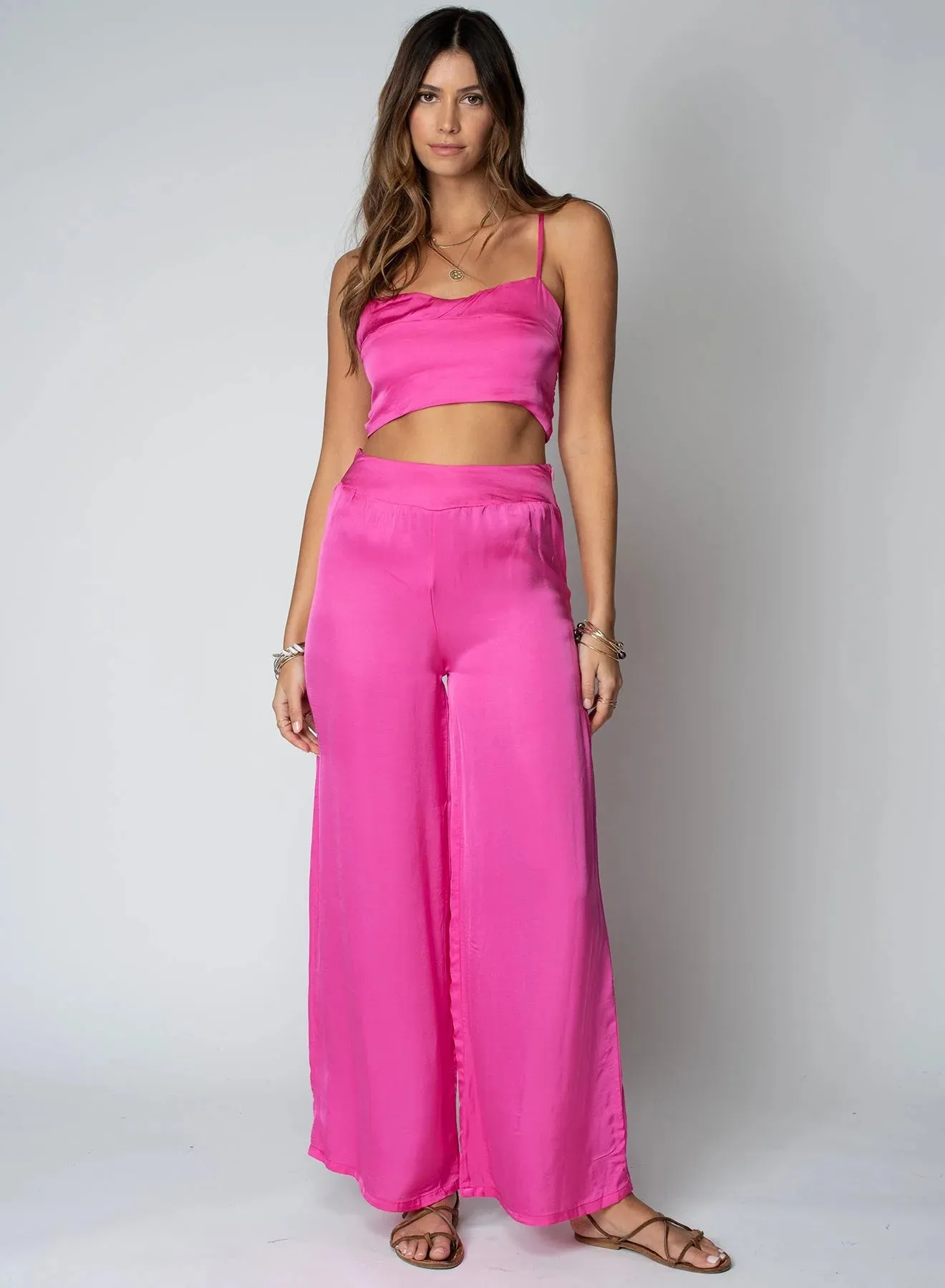 Rose Sunset Wide Leg Pant