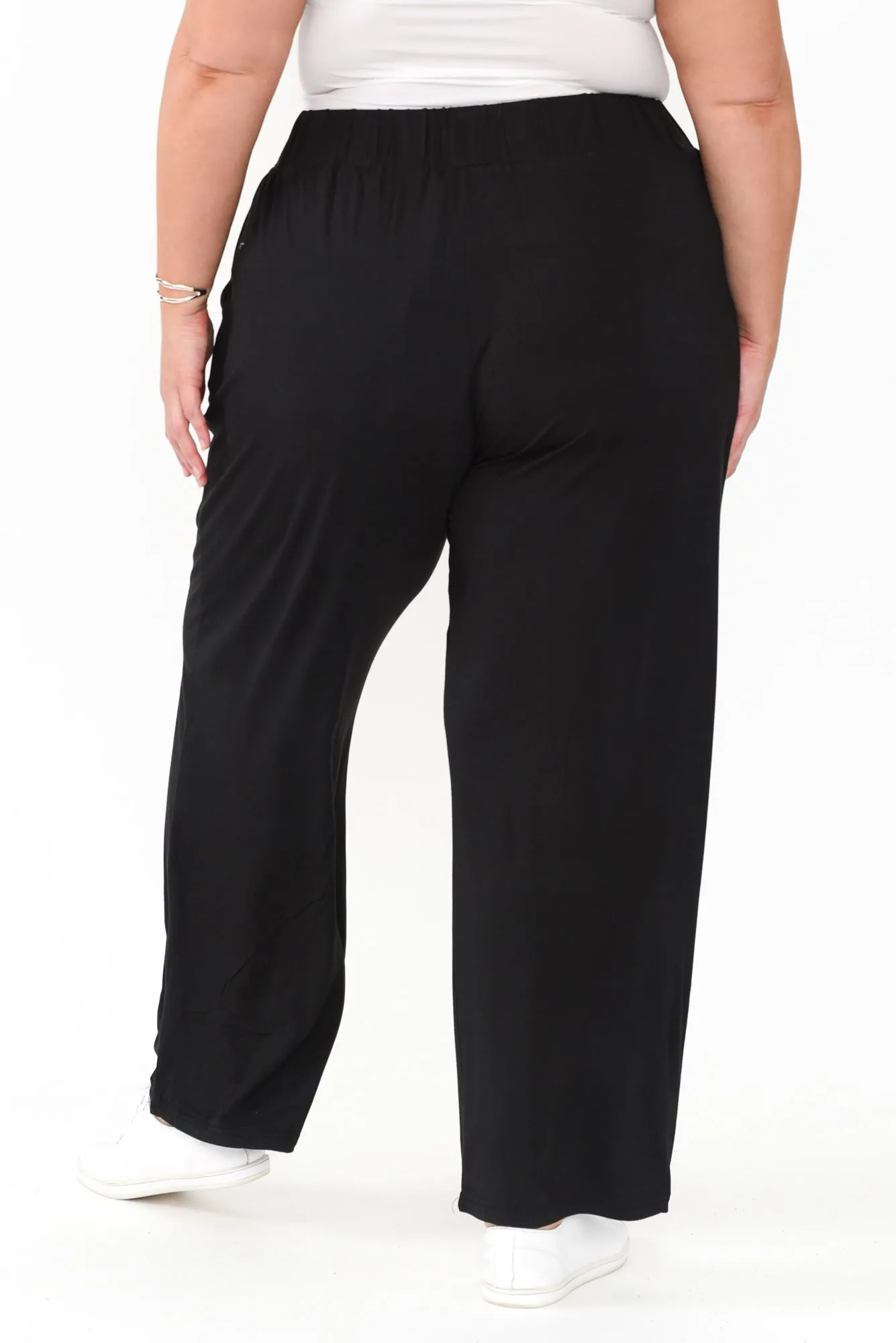 Rosella Black Bamboo Pants