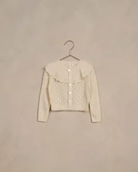 Ruffle Cardigan | Ivory