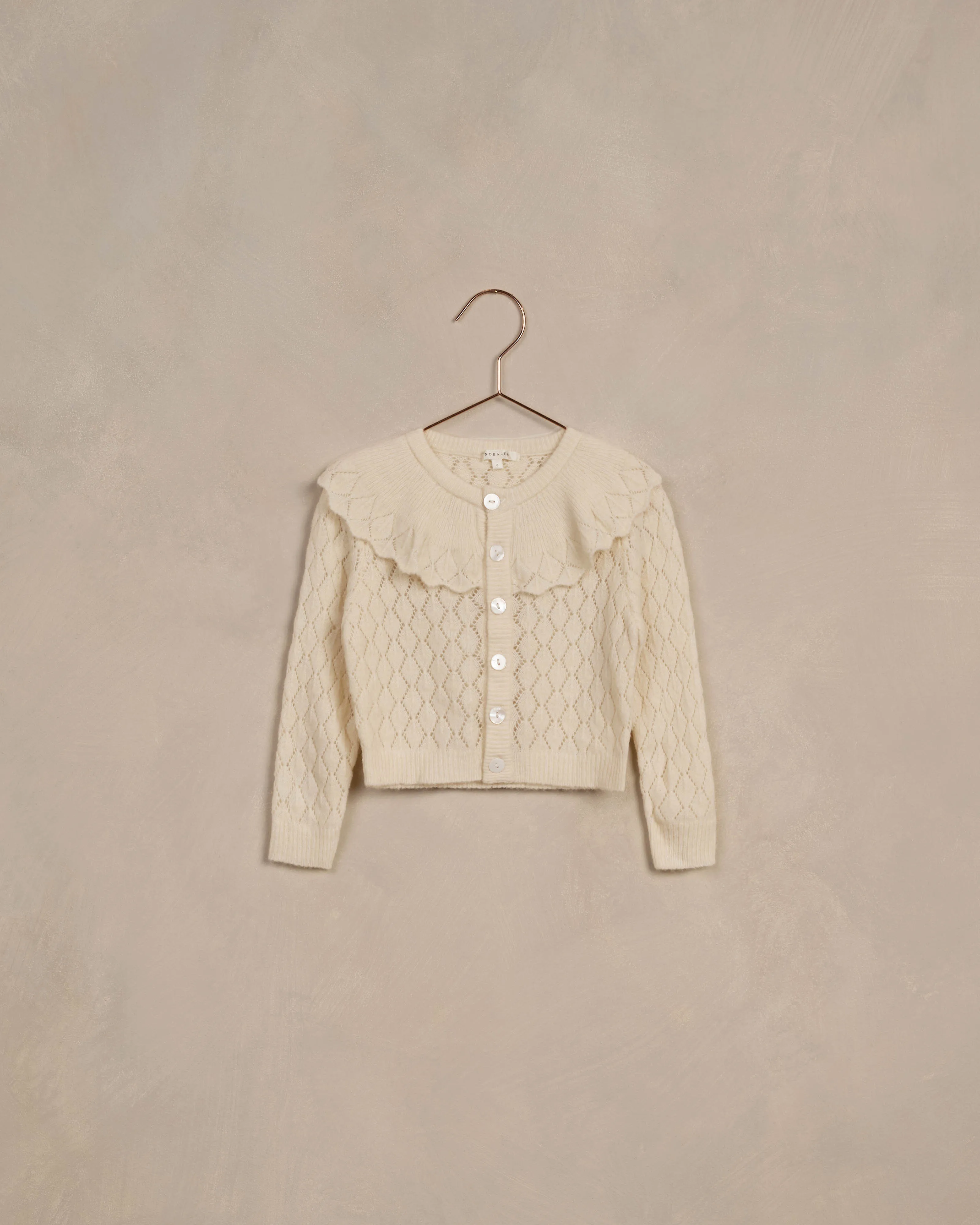 Ruffle Cardigan | Ivory