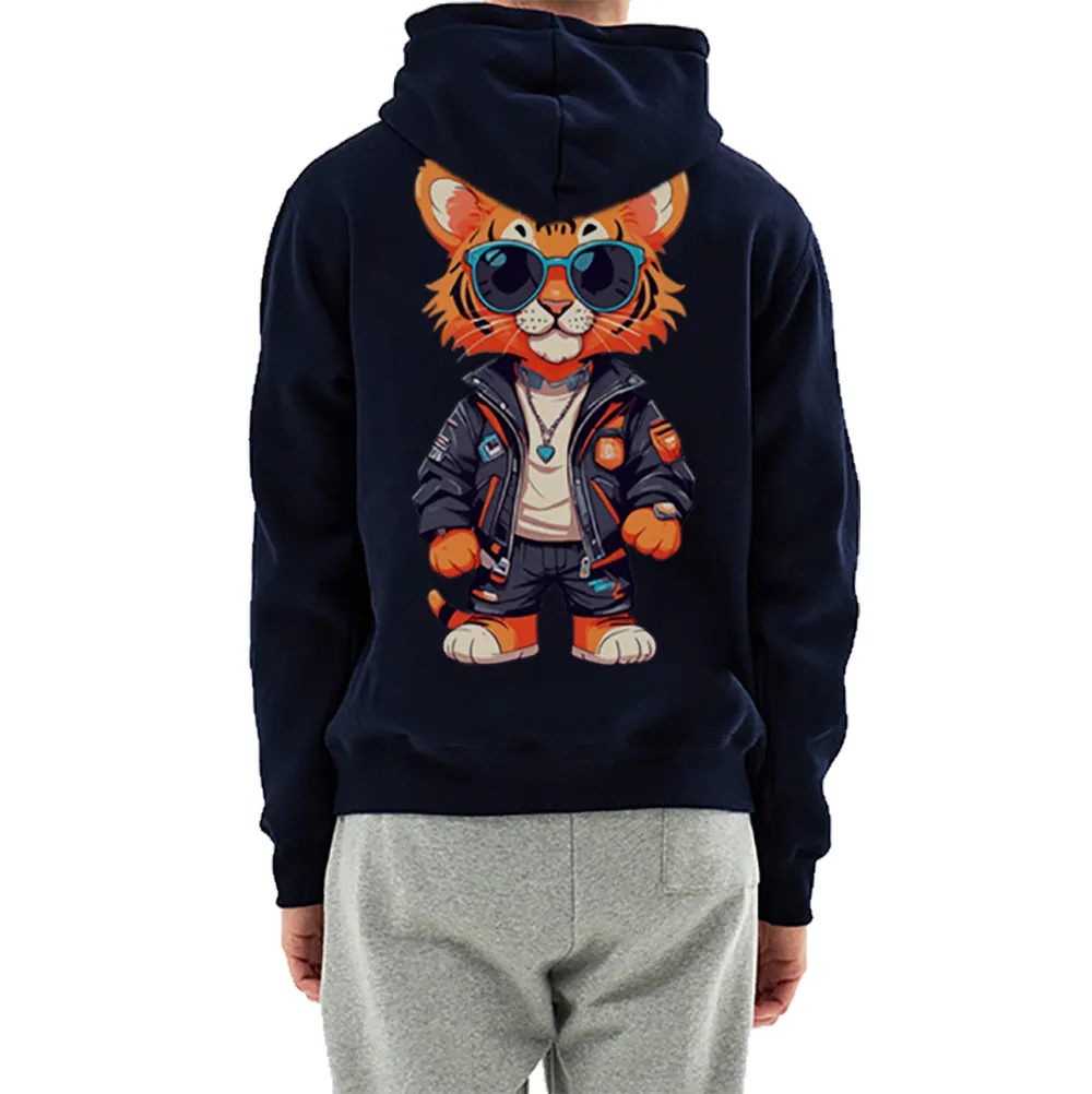 S-2XL High Quality Korean Fabric Korean Produced Hip Tiger Heavy Napping Hoodie (Universal for Men and Women)