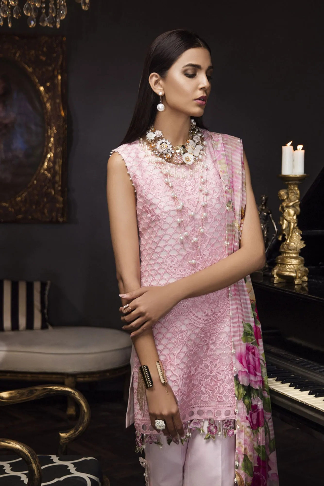 Saadia Asad Luxury Formals 2018 – 02 Rose Fling