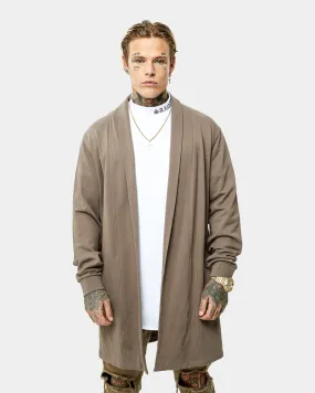 Saint Morta Coffin Party Longline Cardigan Brown