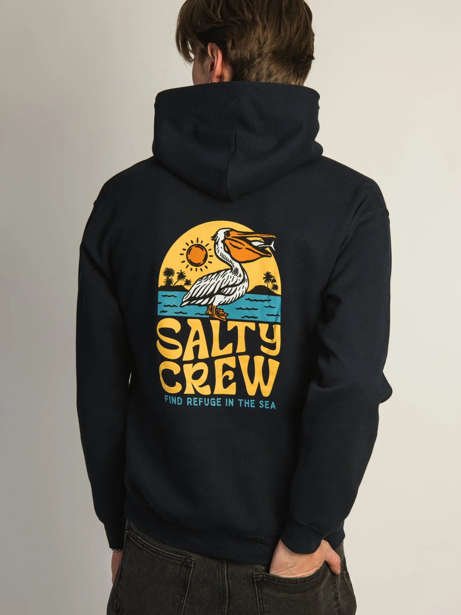 SALTY CREW SEASIDE PULLOVER HOODIE - NAVY