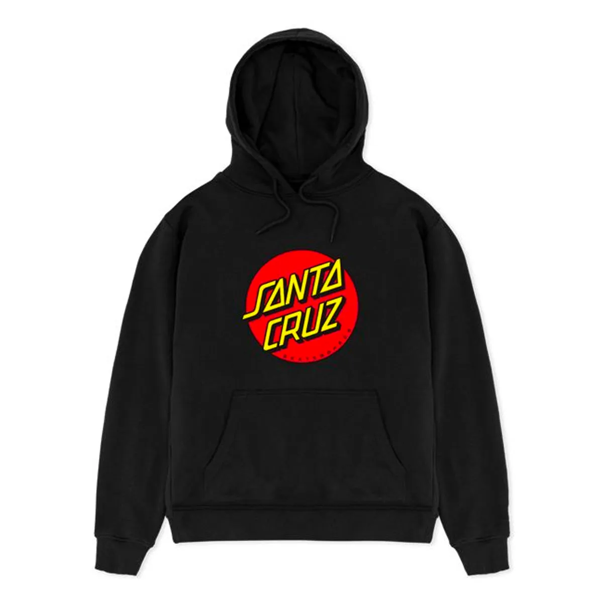 Santa Cruz - Classic Dot Front Youth Hoodie Black