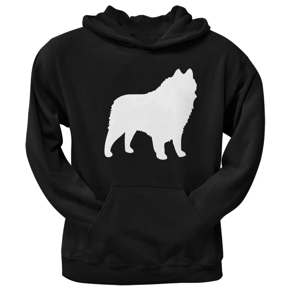 Schipperke Silhouette Black Adult Hoodie