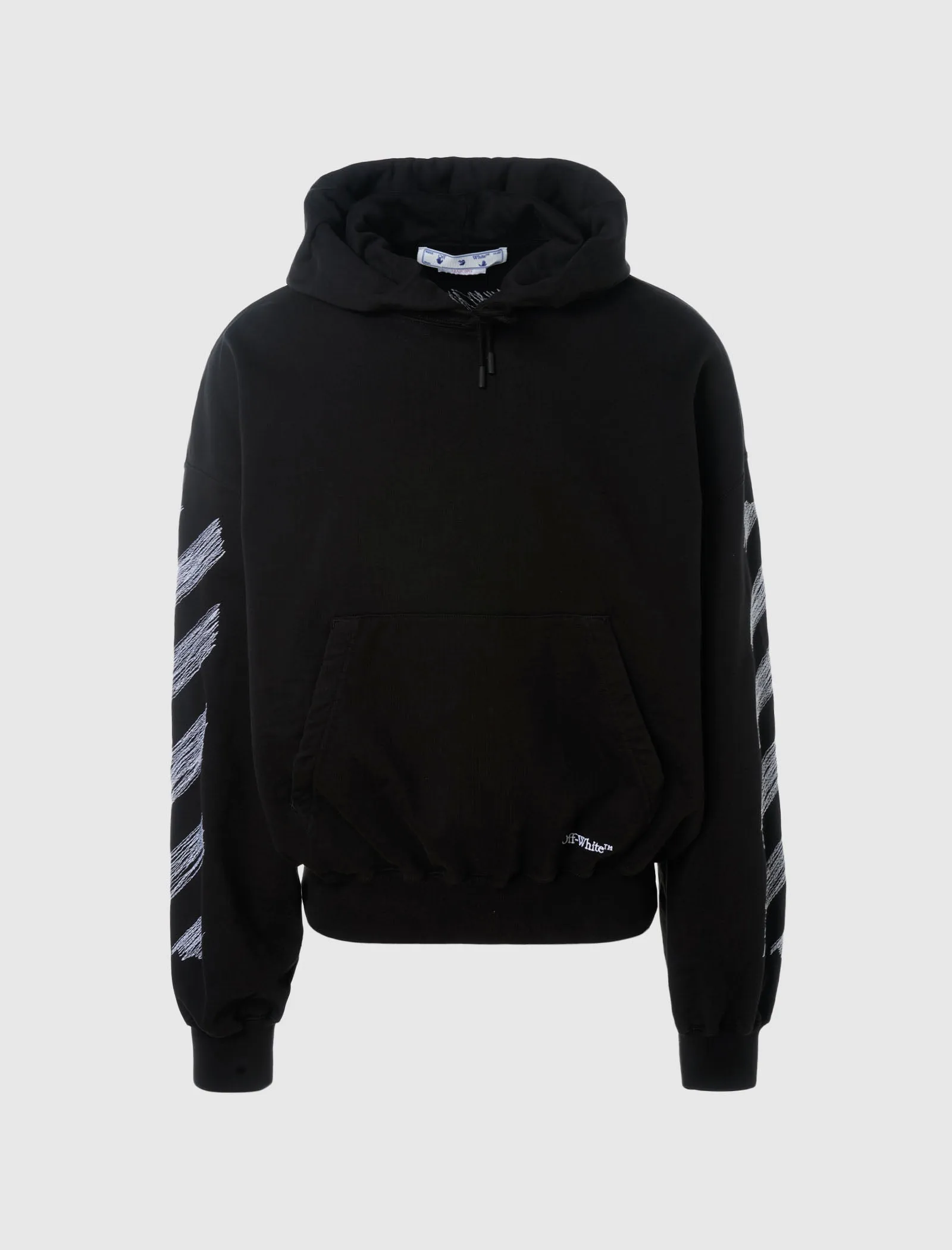 SCRIBBLE DIAGONAL HOODIE