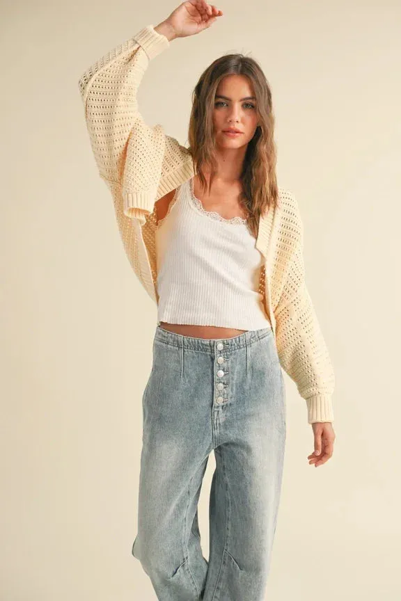 SHRUG STYLE SWEATER CARDIGAN