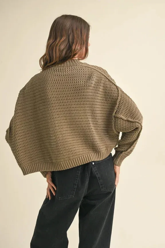 SHRUG STYLE SWEATER CARDIGAN