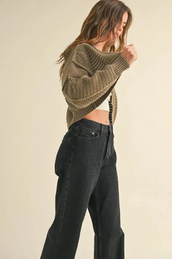 SHRUG STYLE SWEATER CARDIGAN