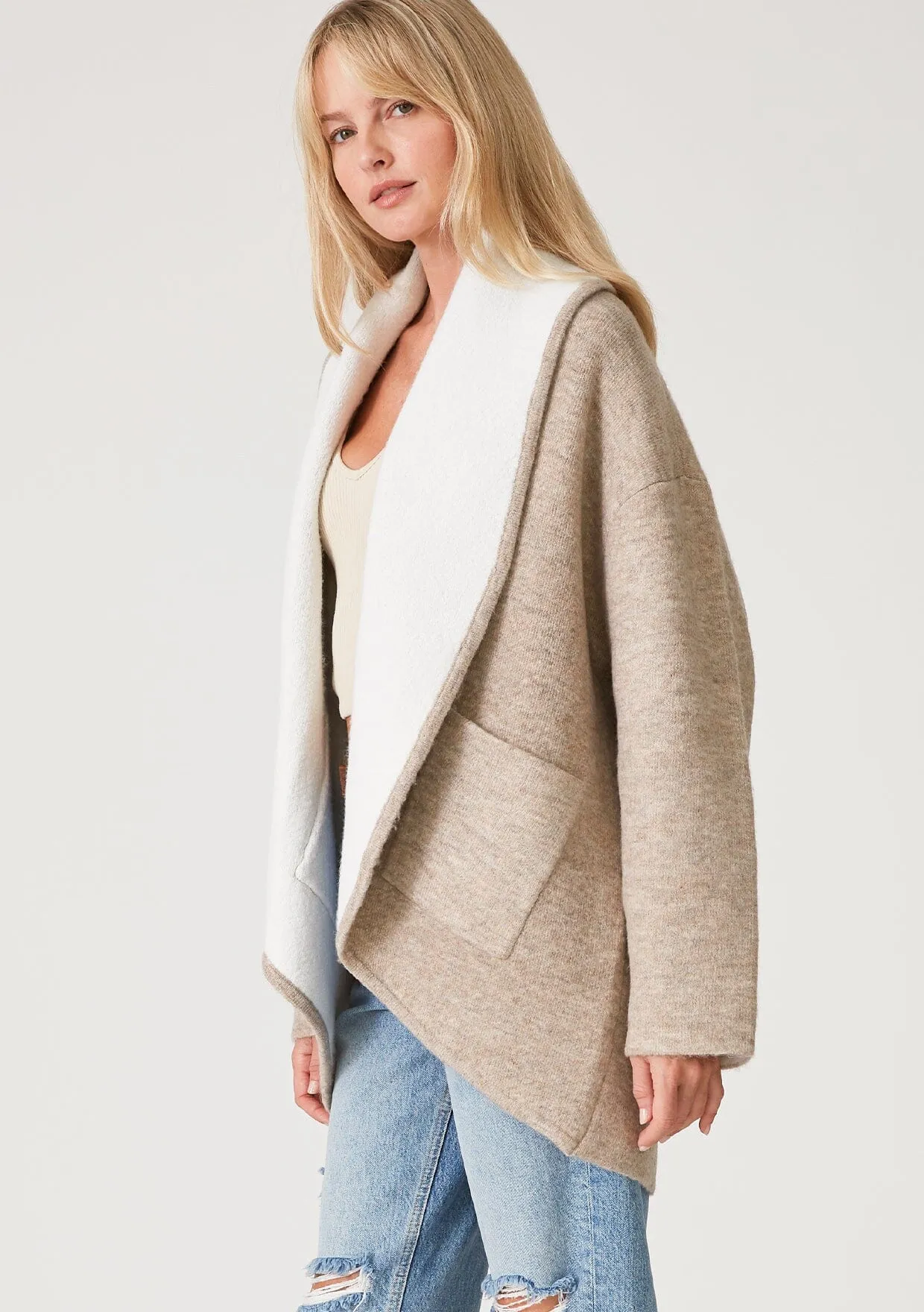 Simone Two Tone Cardigan