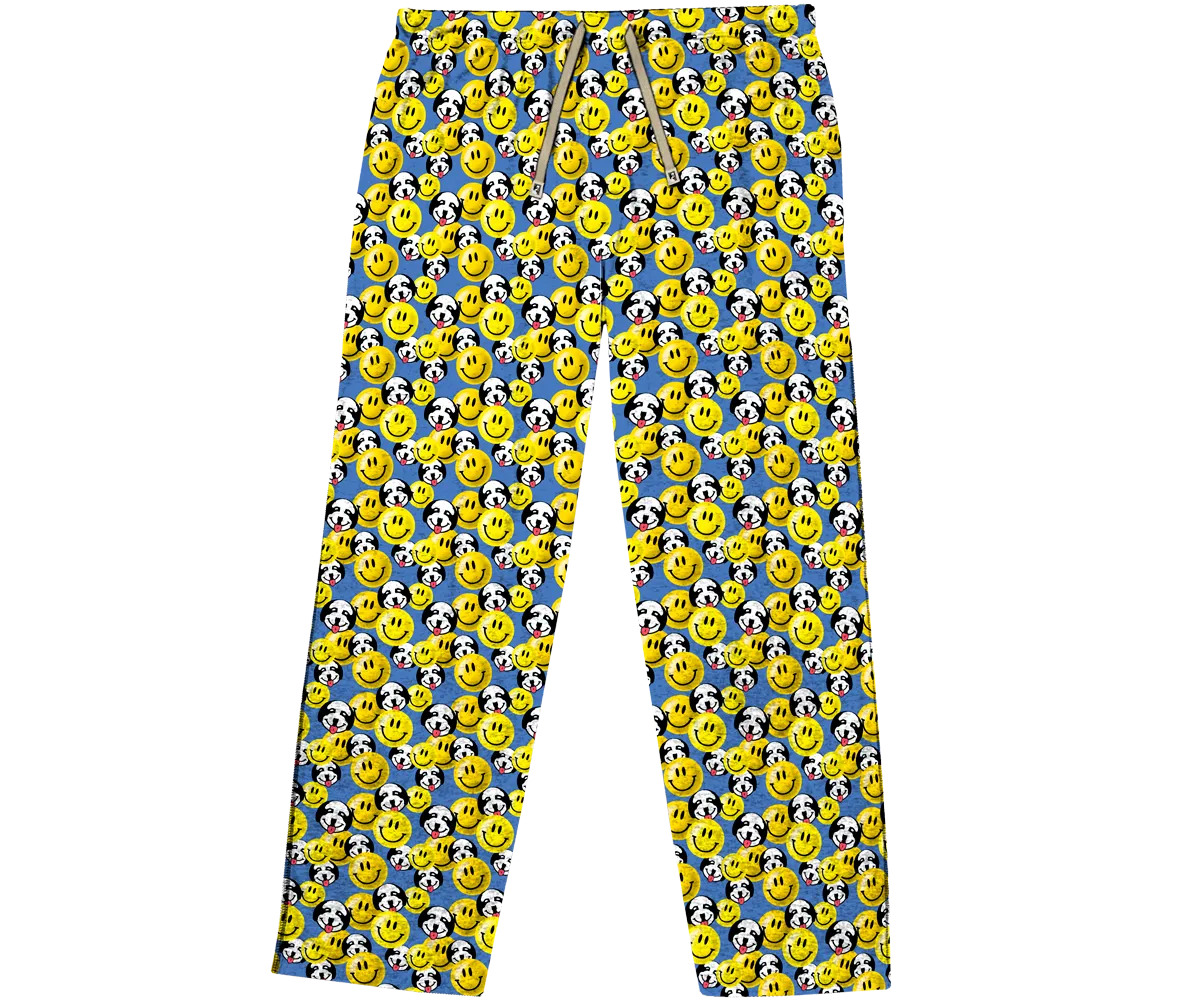 Smiley Faces Knit Lounge Pants