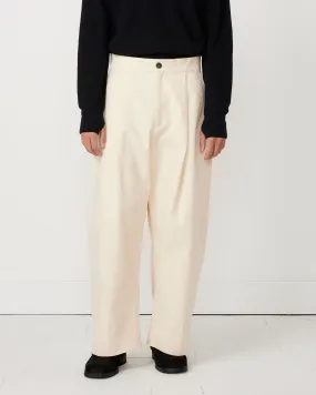 Sorte Peached Cotton Twill Pant in Cream