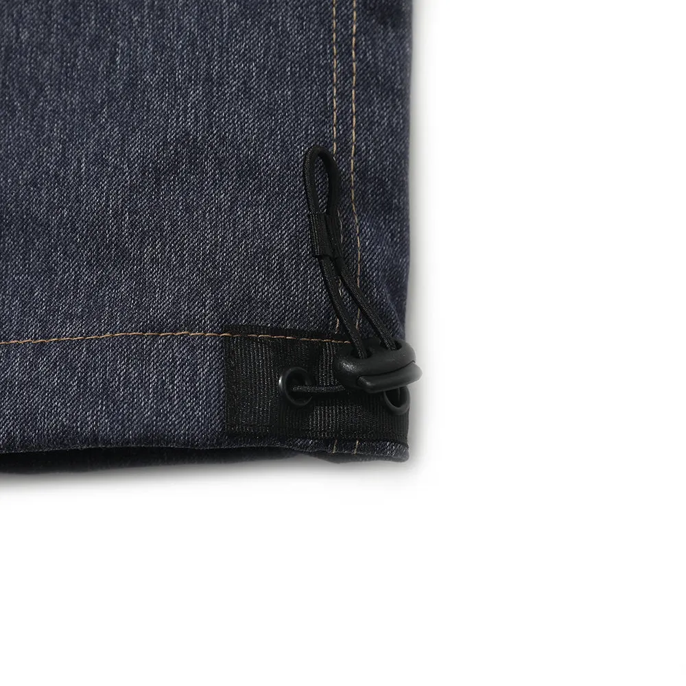 STITCH ONE POCKET TRACK PANTS DENIM BLUE