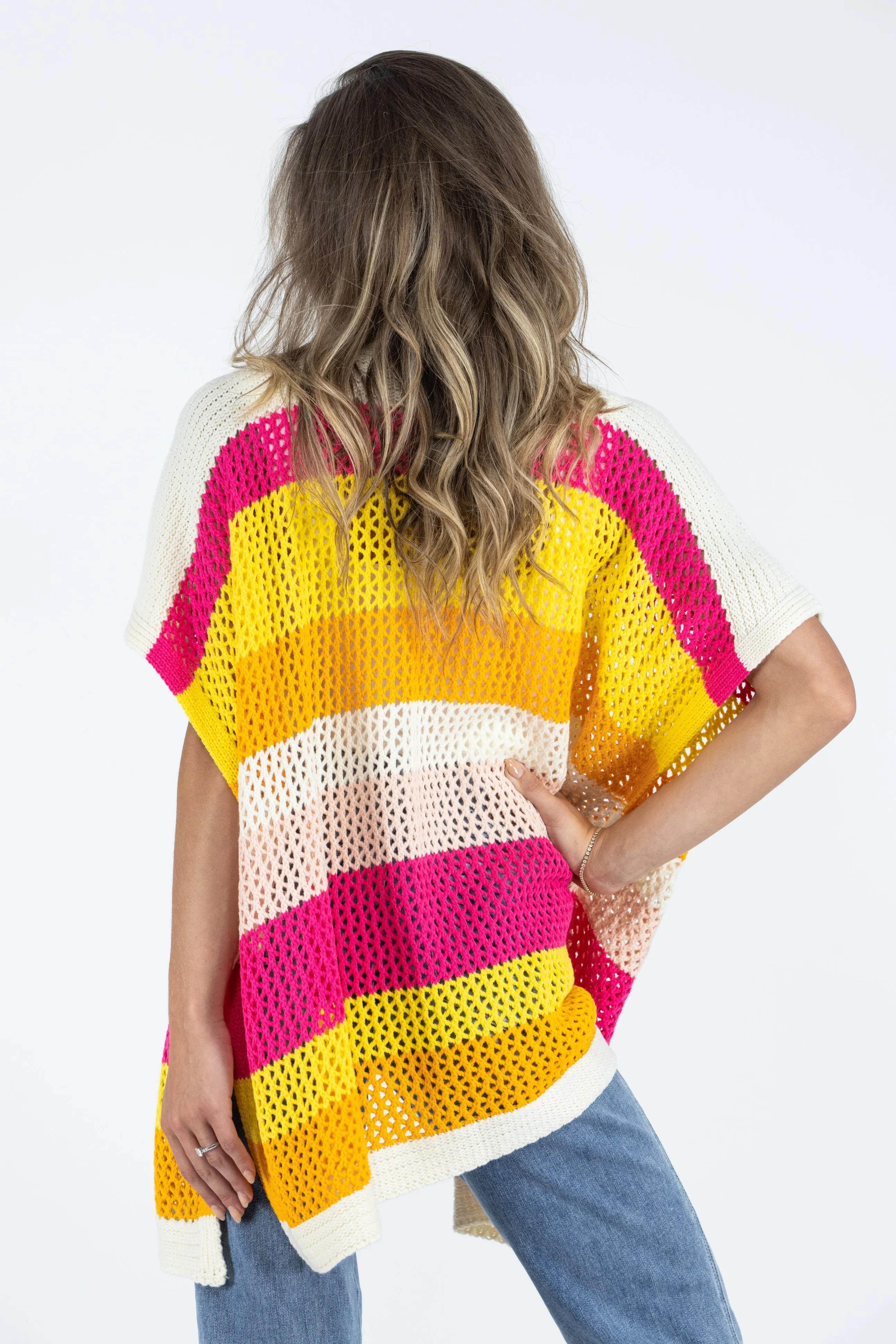 Sunrise and Sunset Short Sleeve Cardigan * Final Sale*