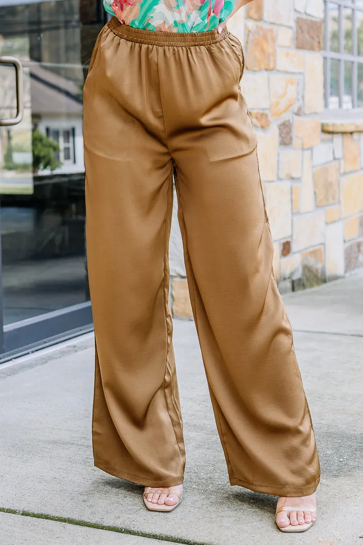 Take Me Downtown Satin Pants