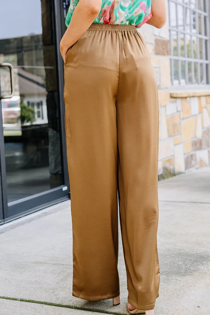 Take Me Downtown Satin Pants