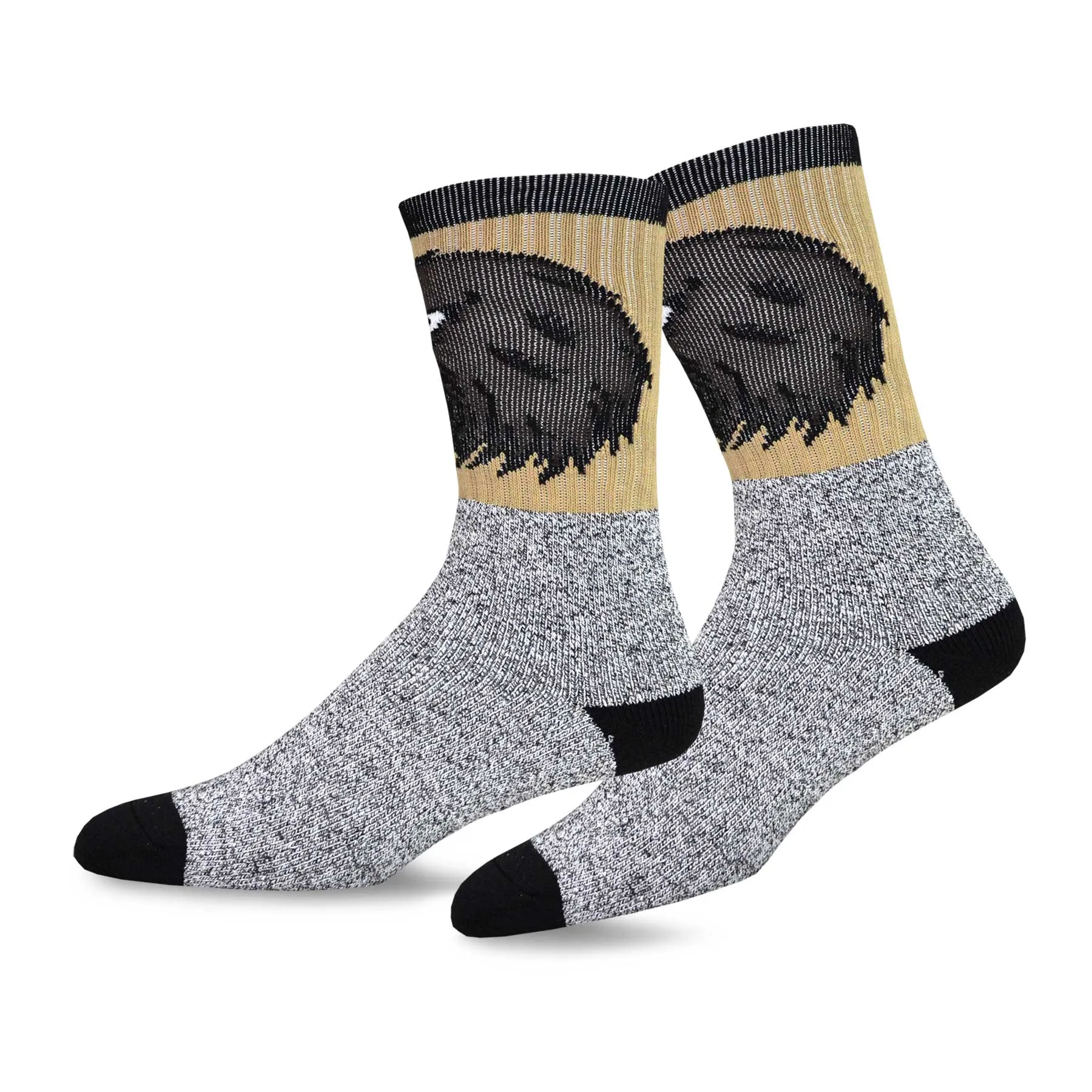 TeeHee Socks Men's Thermal Cotton Crew Animal 4-Pack (51170)