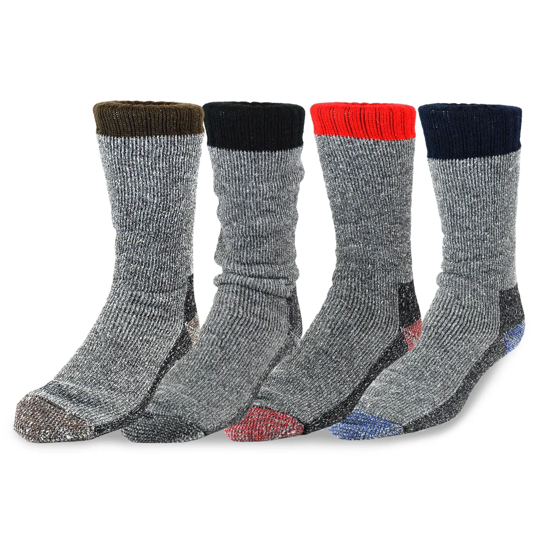 TeeHee Socks Women's Thermal Wool Crew 4-Pack (51078)