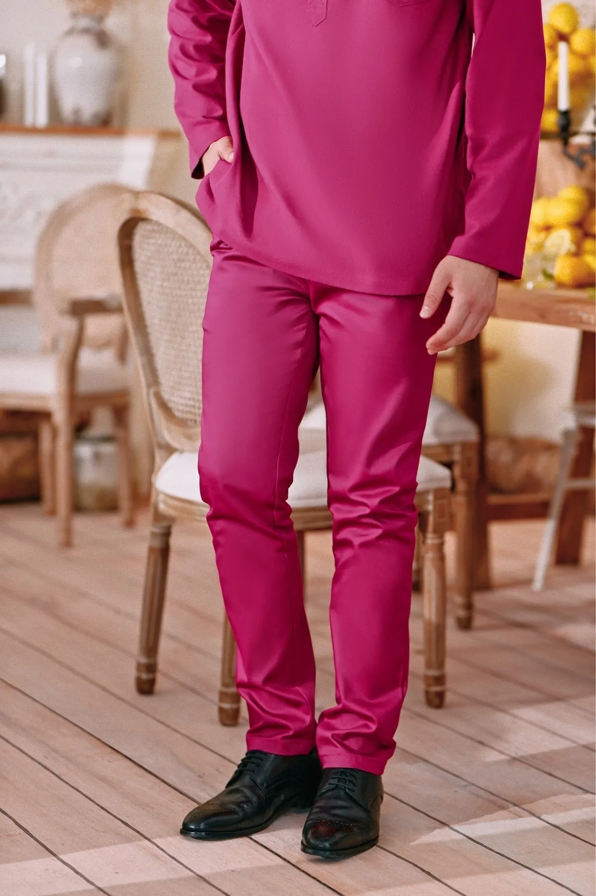 The Perfect Men Slim Fit Pants - Fuchsia