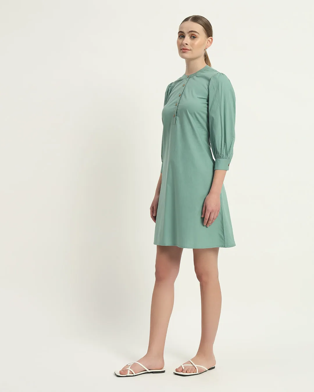 The Roslyn Mint Cotton Dress