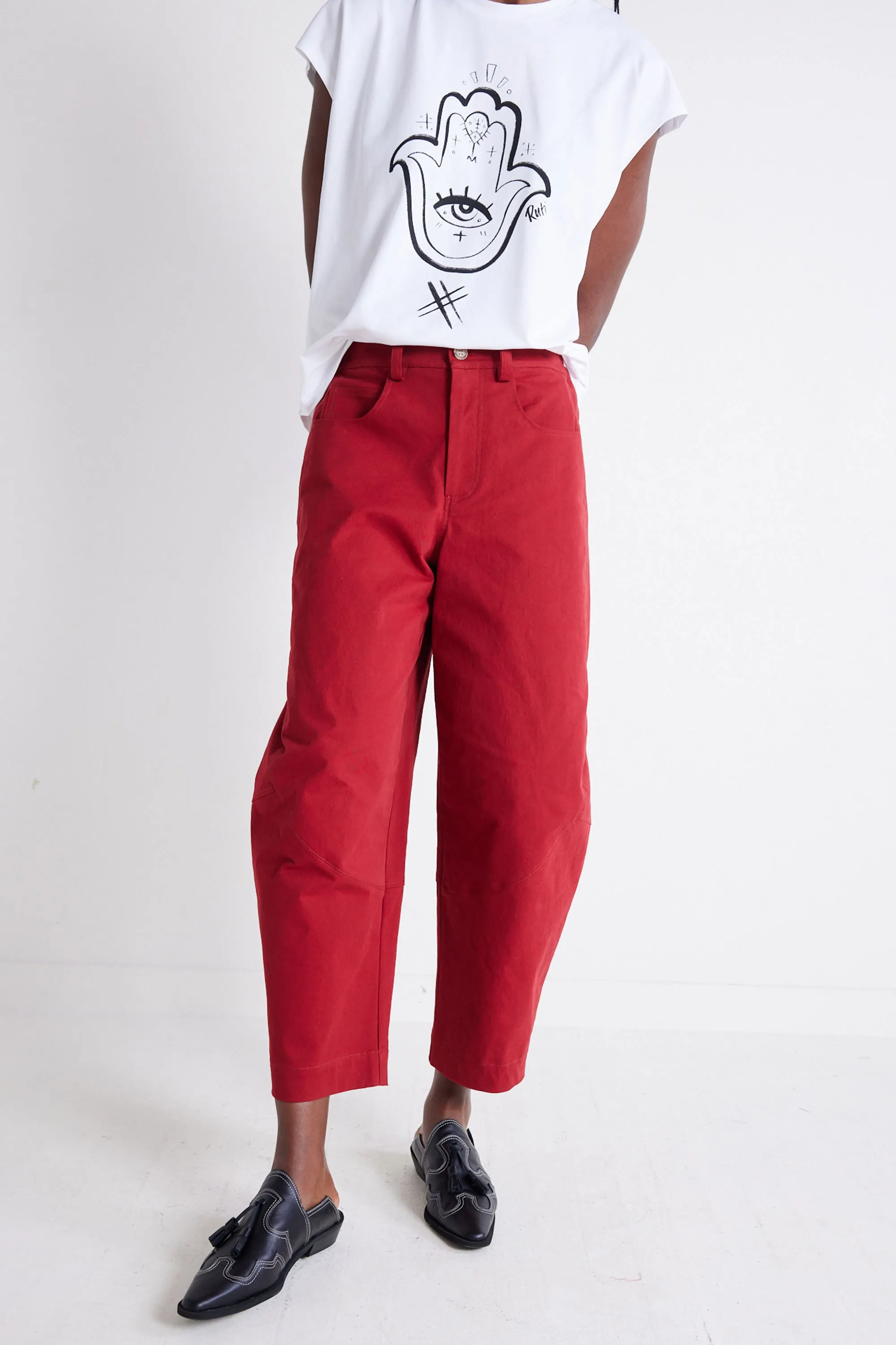 The Twill Wide-ish Pants