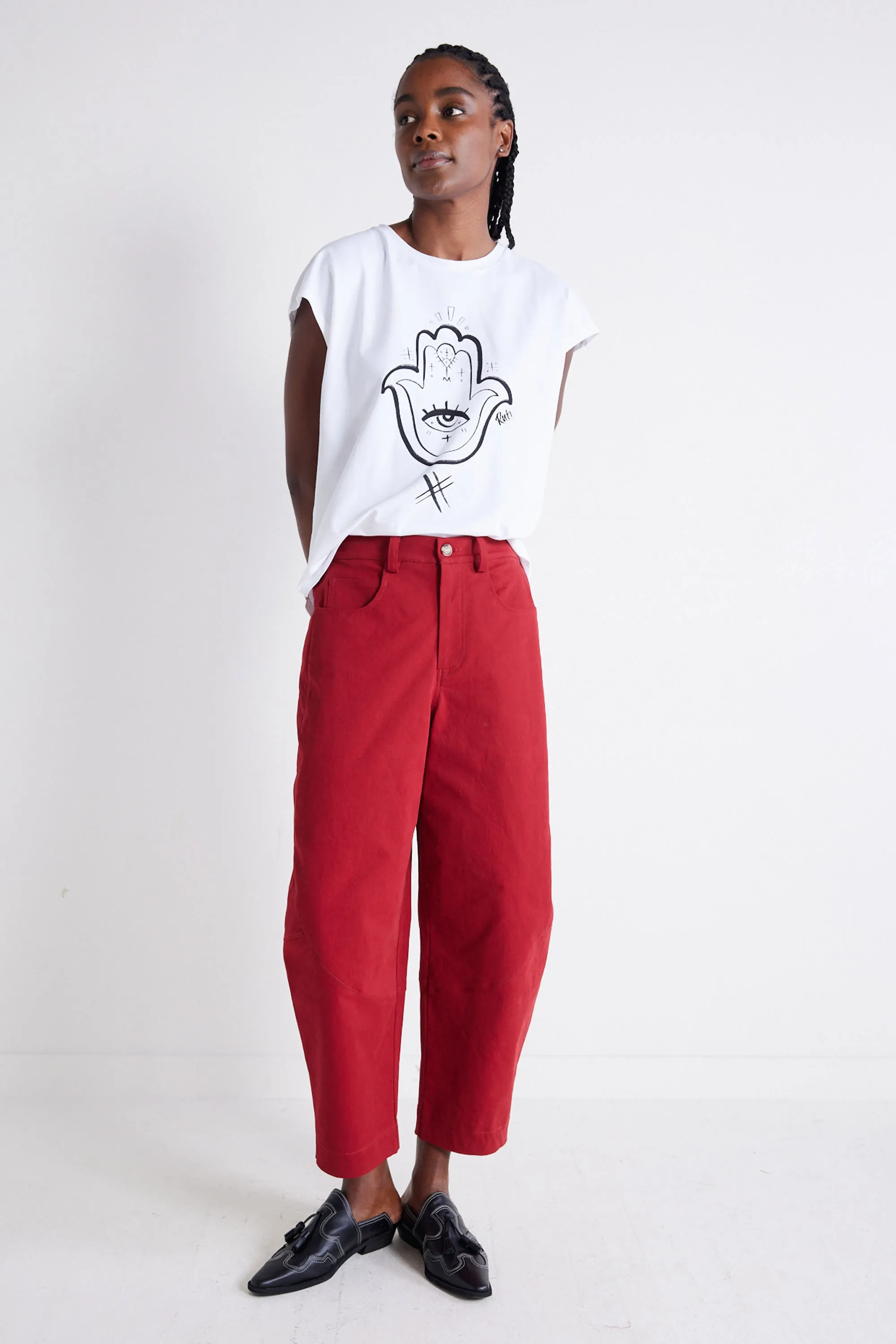 The Twill Wide-ish Pants