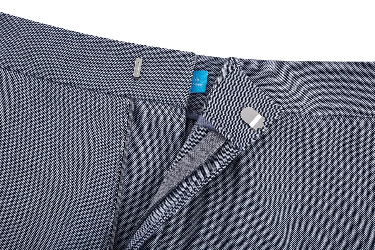 Two Tone Dobby Twill Cigarette Suit Pants