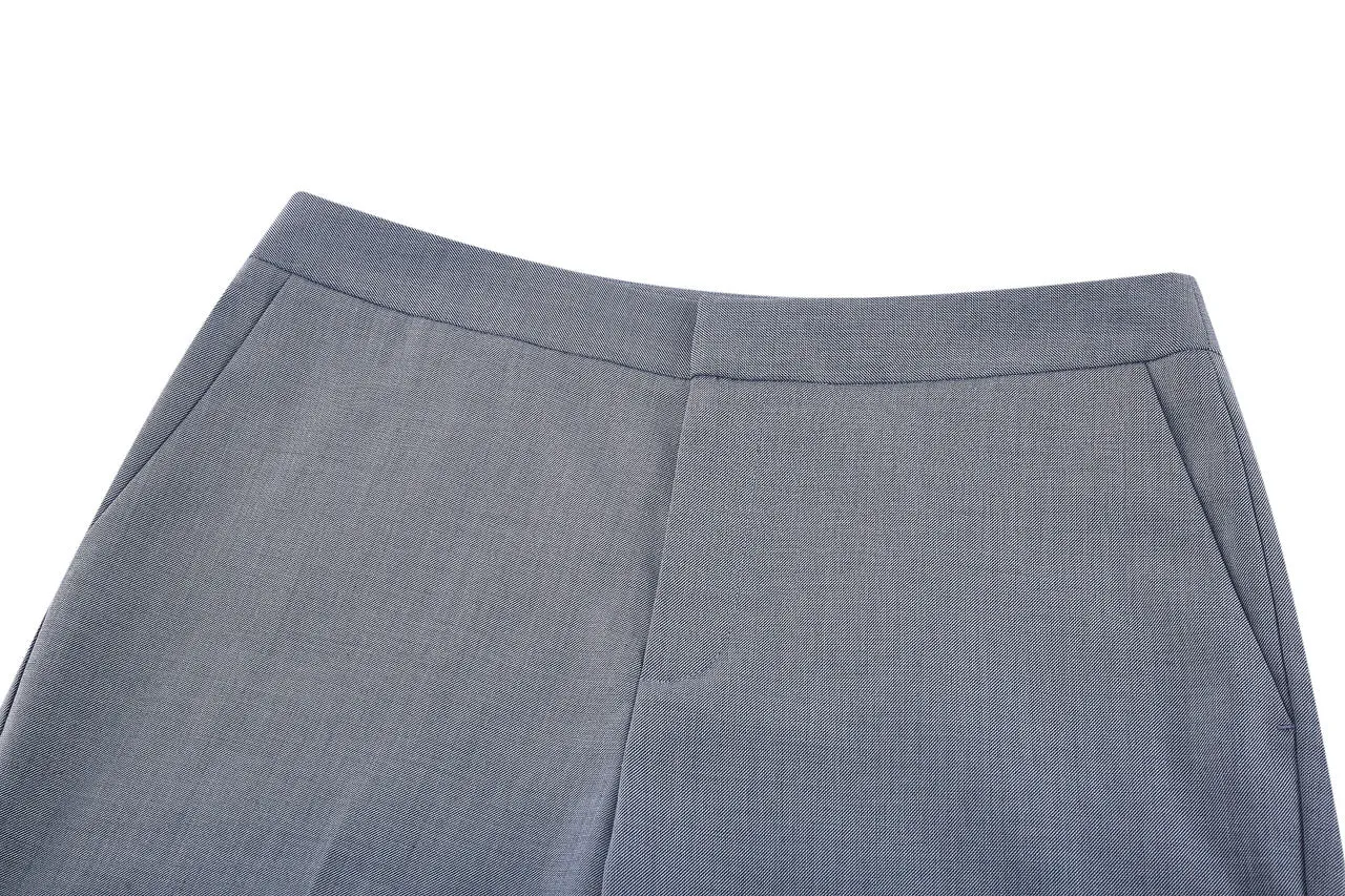 Two Tone Dobby Twill Cigarette Suit Pants