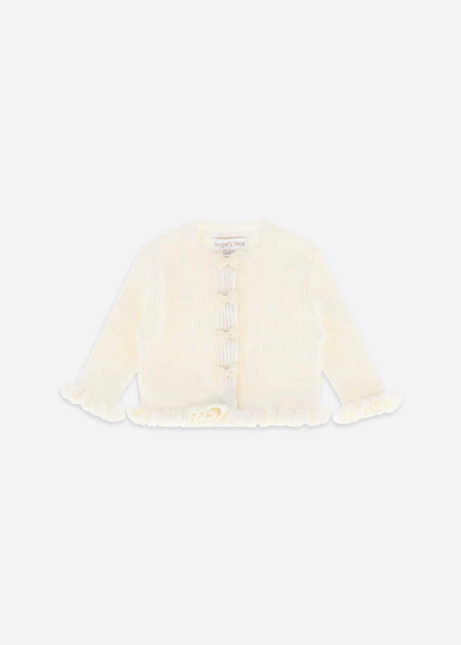 Tyler Baby Ribbed Cardigan Vanilla