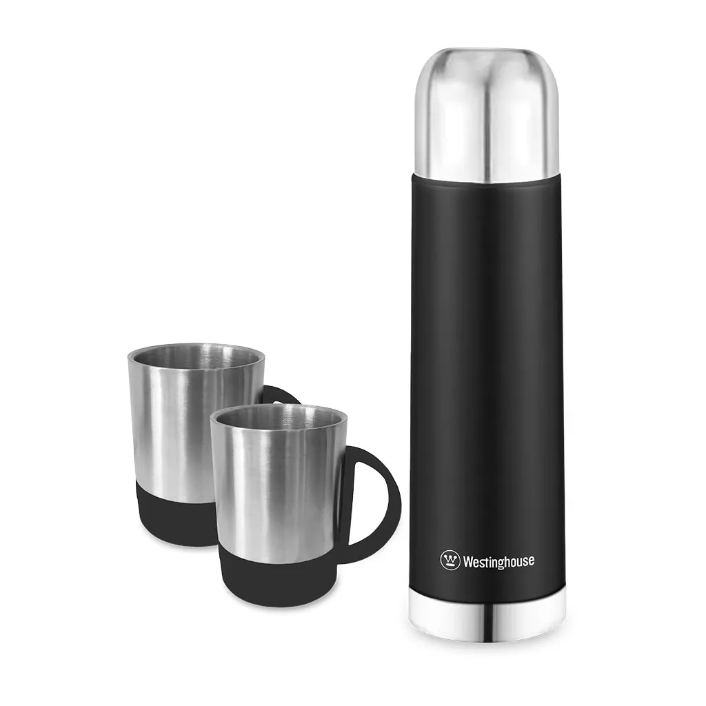 Vacuum Bottle with Mug Set