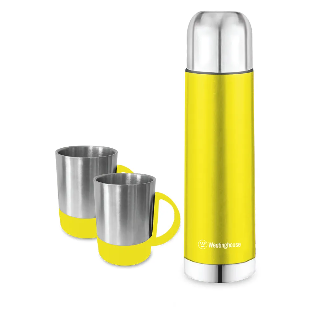 Vacuum Bottle with Mug Set