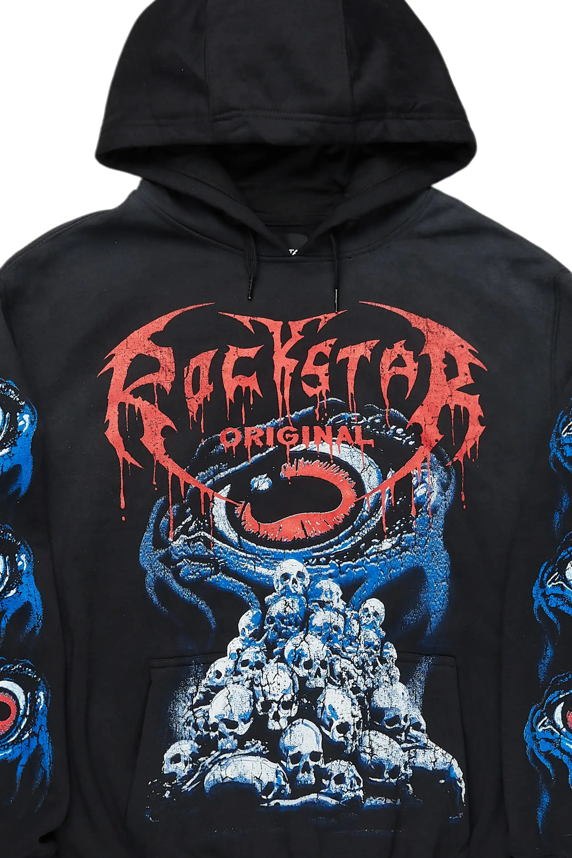 Vicious Black Graphic Hoodie