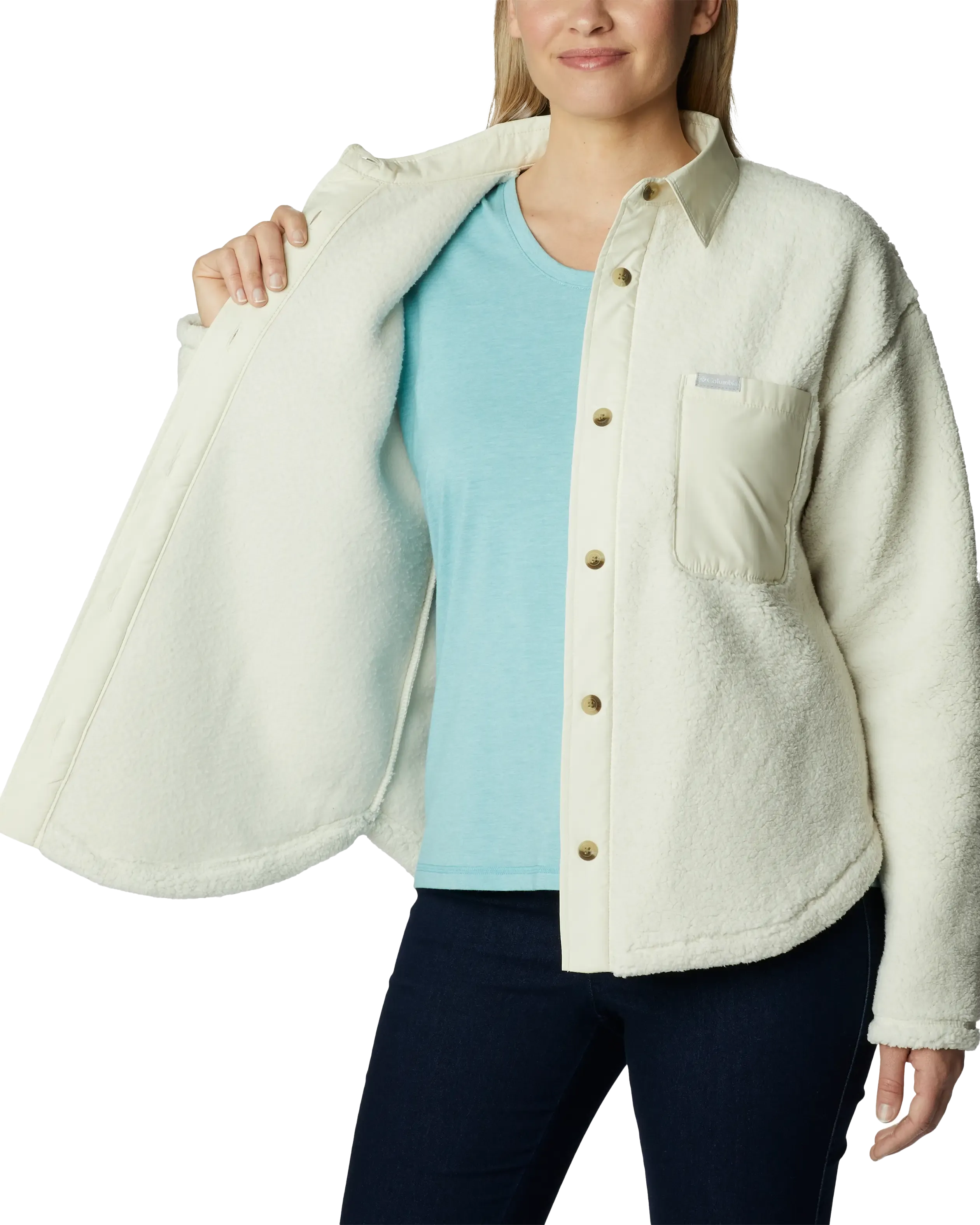 West Bend Shirt Jacket in Chalk