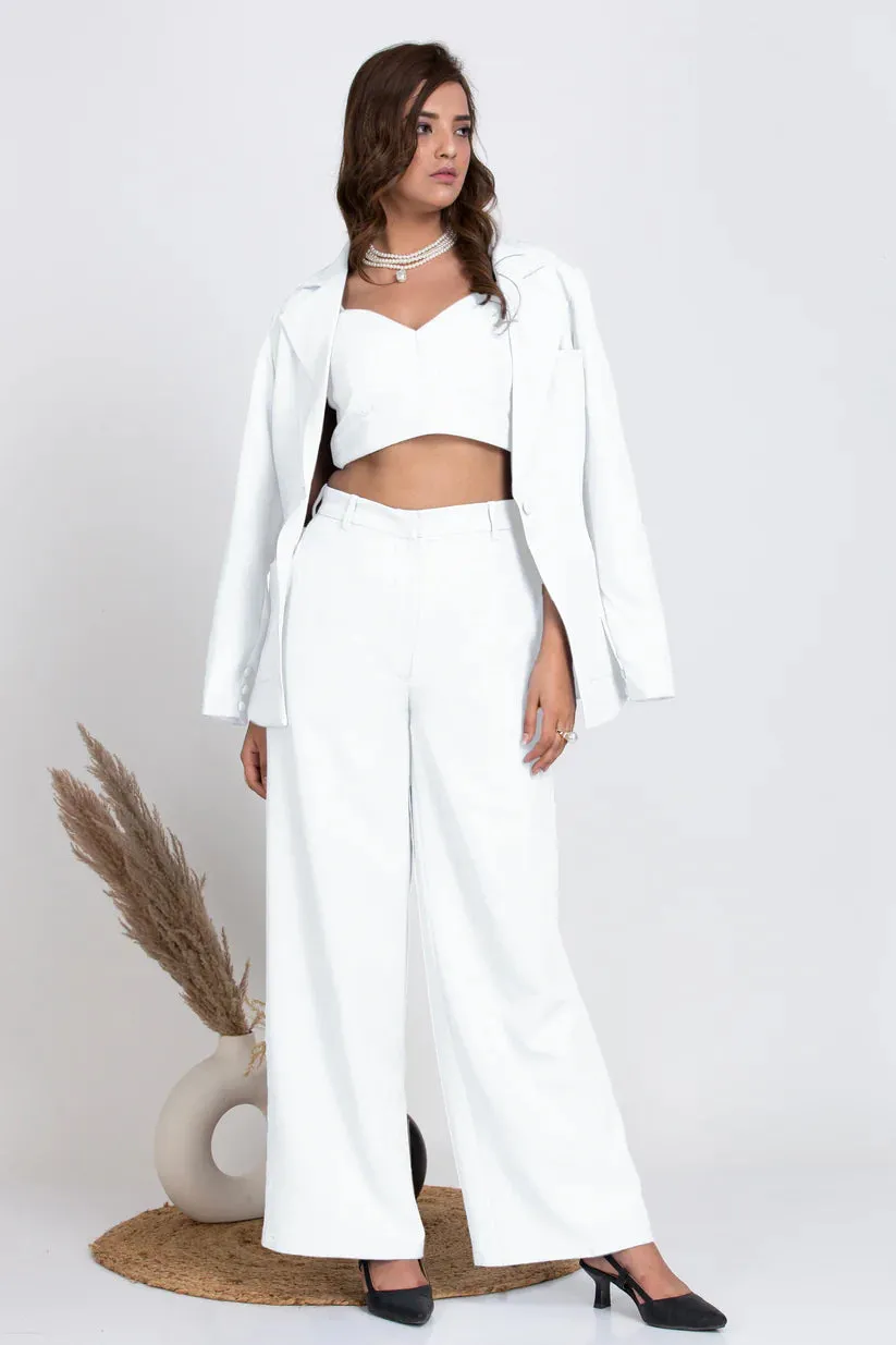 White Women's 3 Piece Business Suit