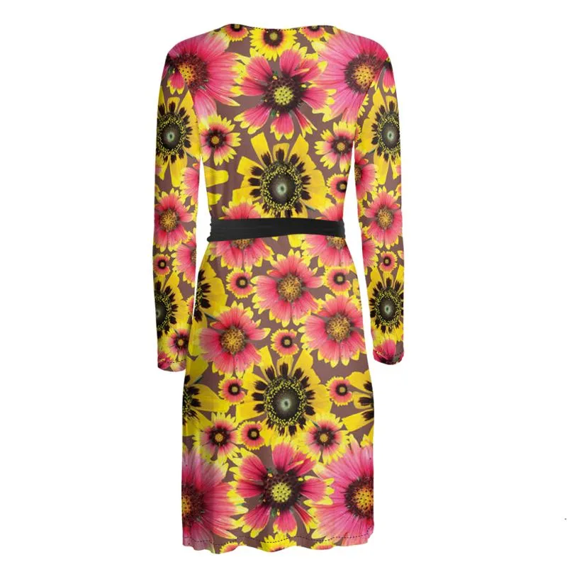 Wild Daisy Wrap Dress