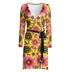 Wild Daisy Wrap Dress