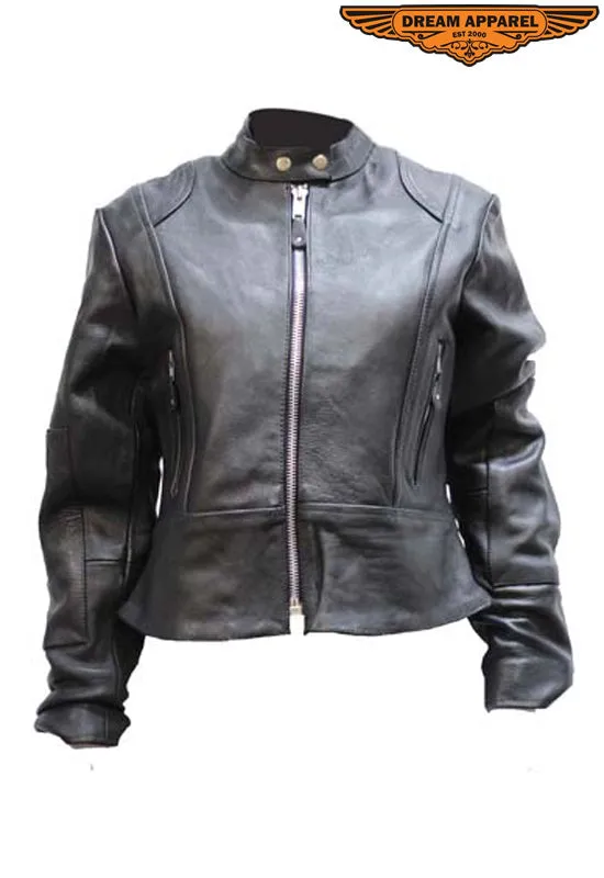 Womens Leather Jacket With Z/o Lining