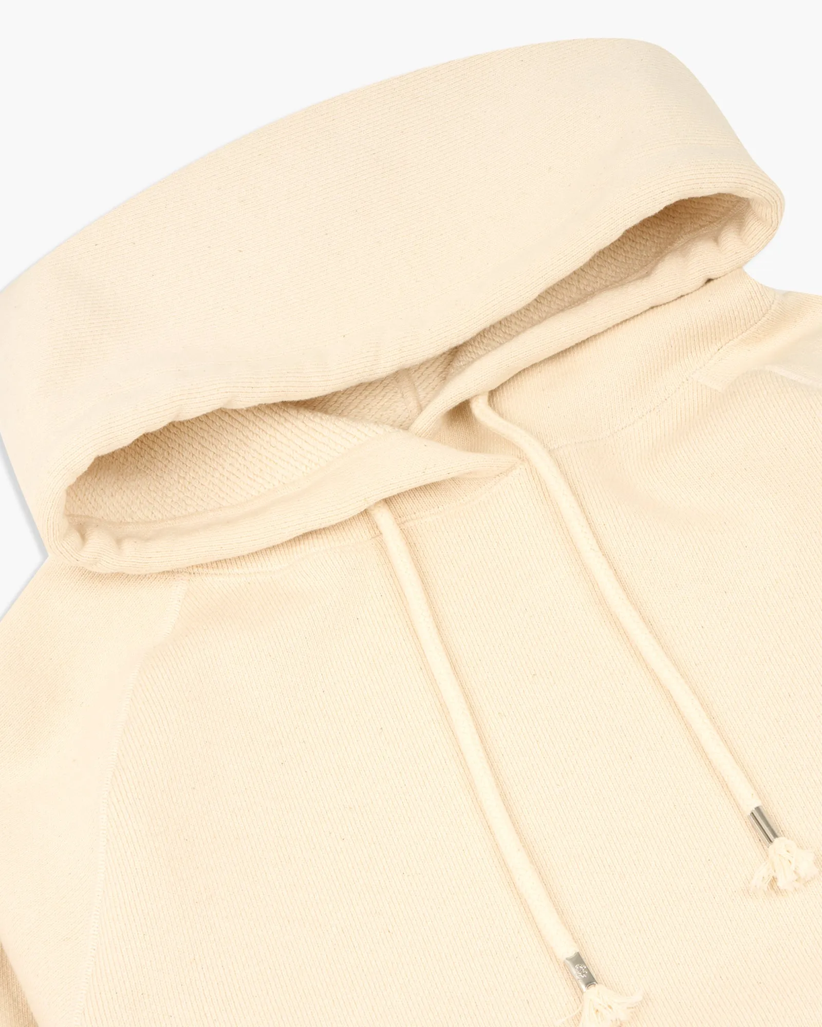 Wonder Looper 876gsm Double Heavyweight French Terry Pullover Hoodie - Ecru