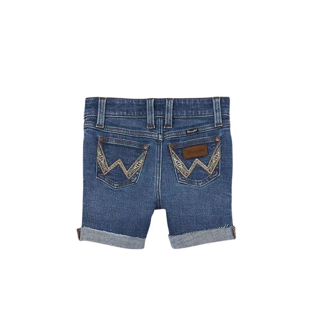 Wrangler Kid's Cuffed Raw Denim Shorts